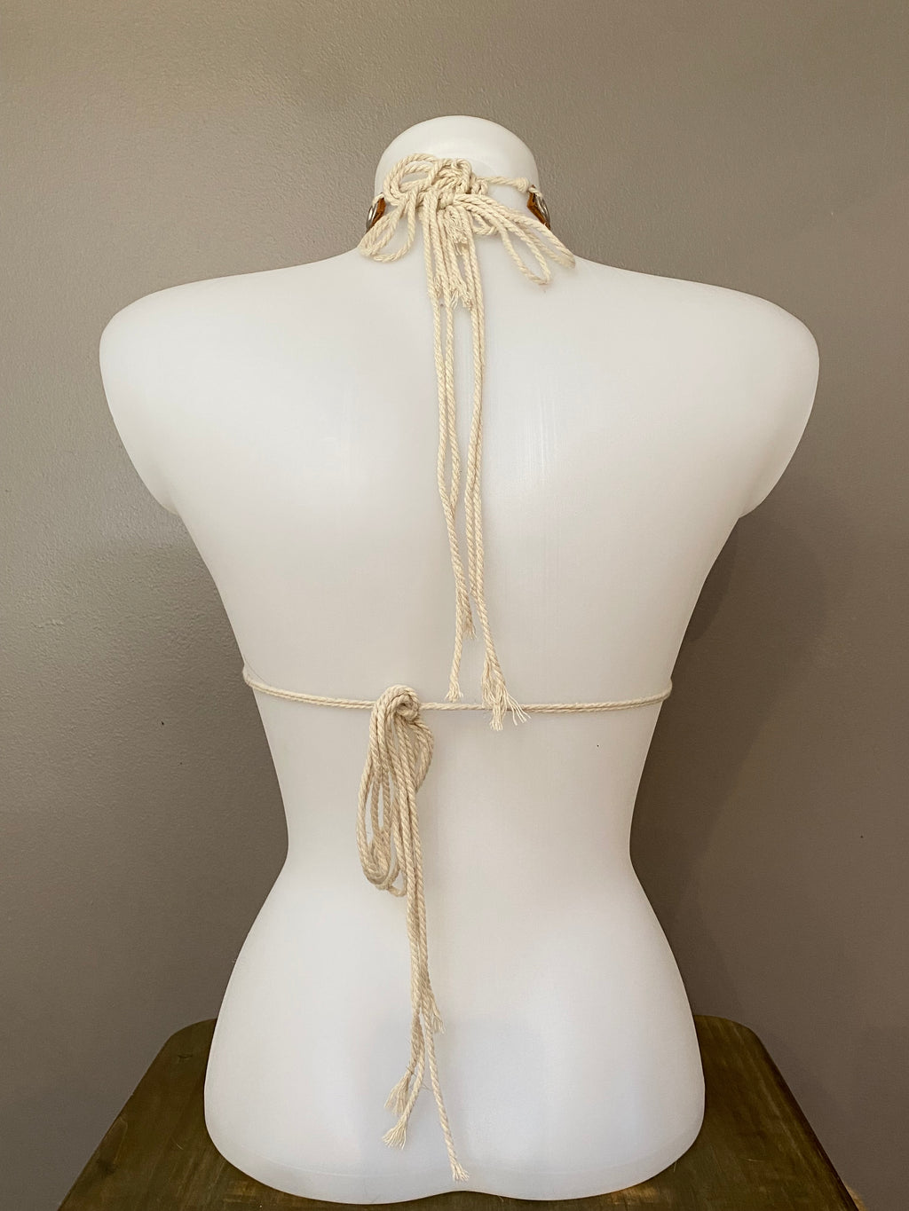 Top en cuir à poil