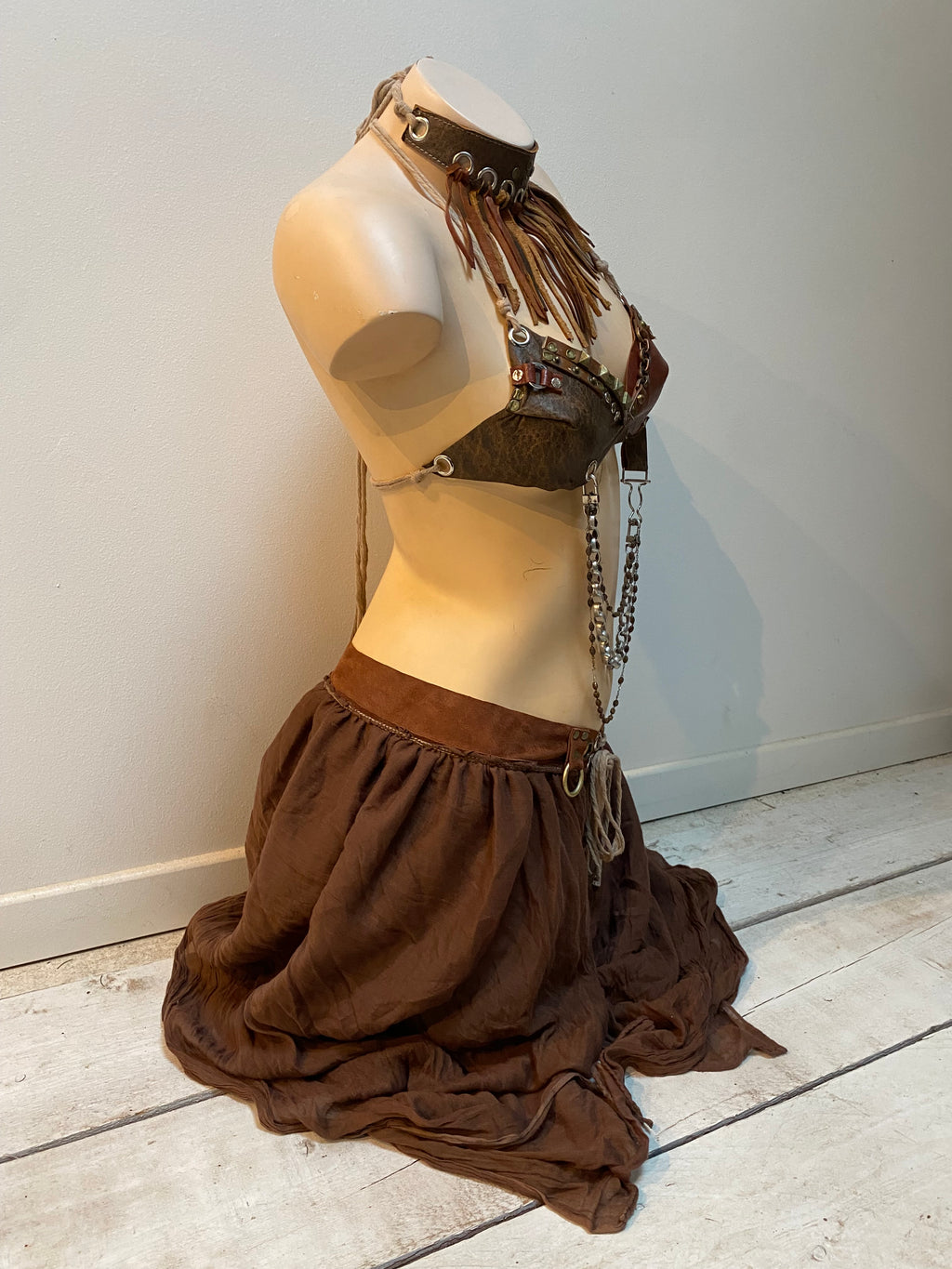 Ensemble cuir marron