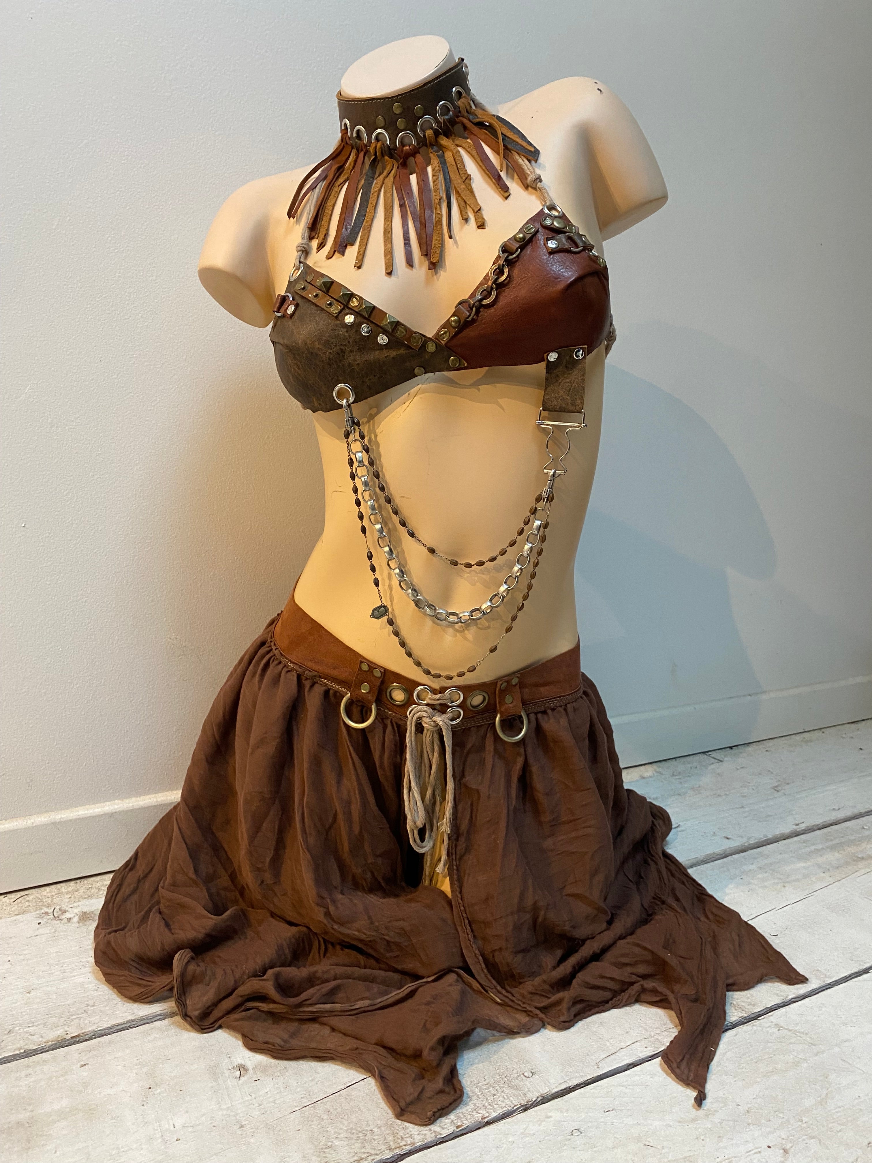 Ensemble cuir marron