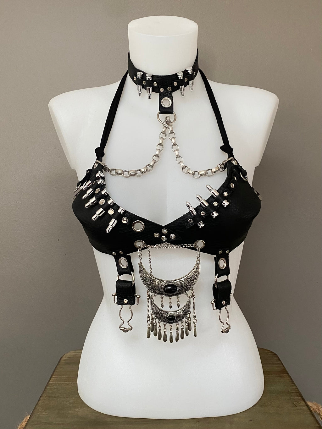 Top harness en cuir