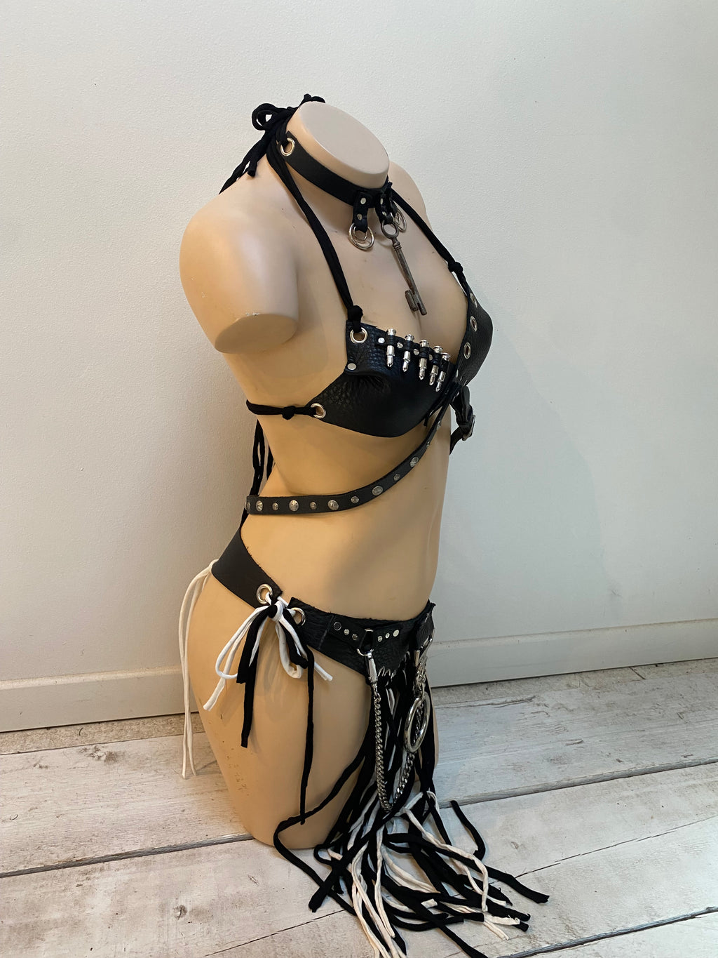 Ensemble en cuir noir