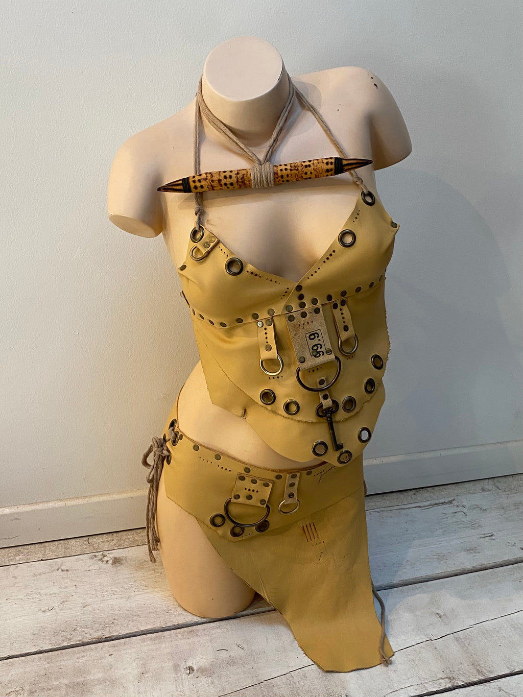 Ensemble en cuir style apocalyptique