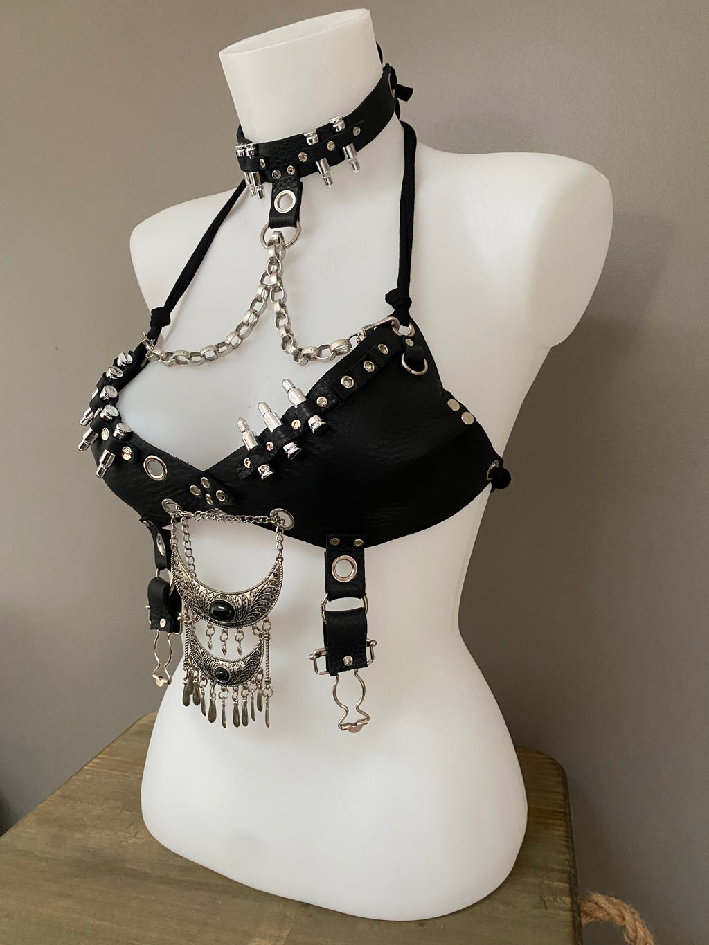 Top harness en cuir