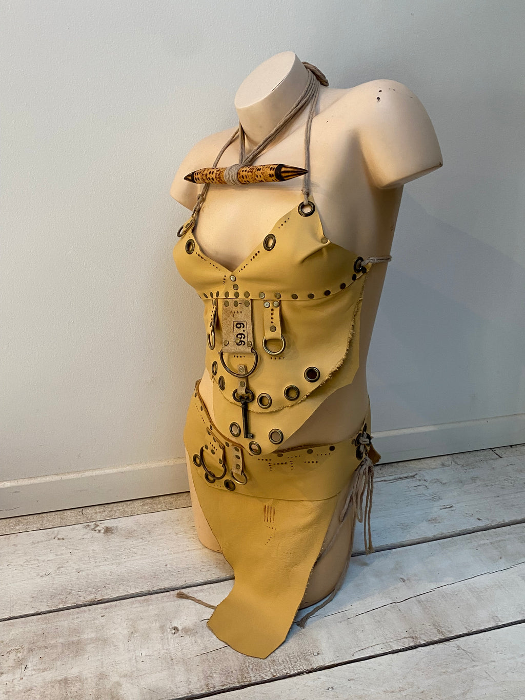 Ensemble en cuir style apocalyptique