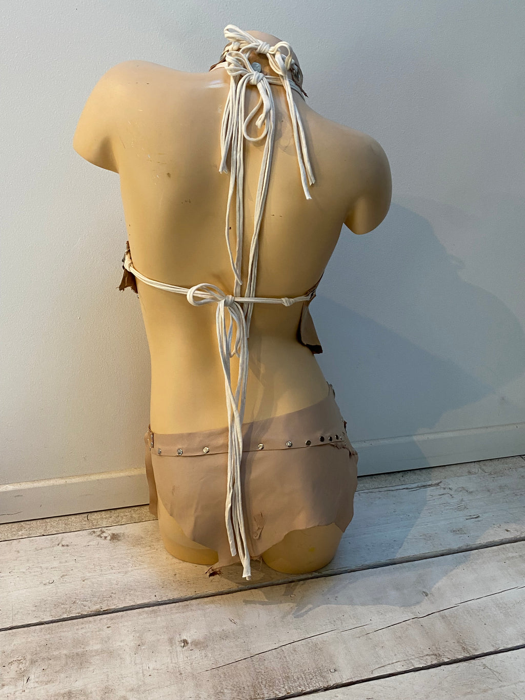 Ensemble en cuir beige